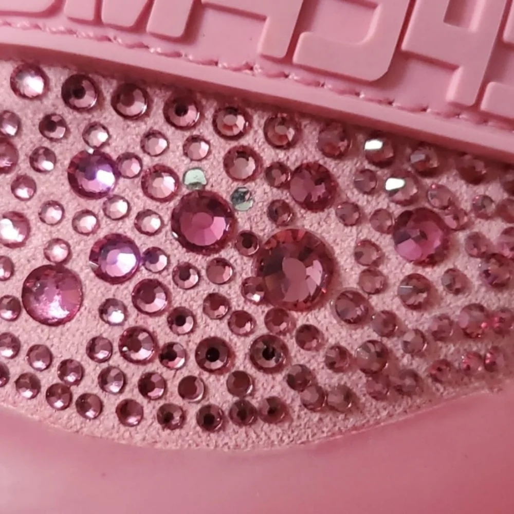 Steve Madden Maxima SM NY90 Pink Stone Sneakers Size 8 - Picture 12 of 13